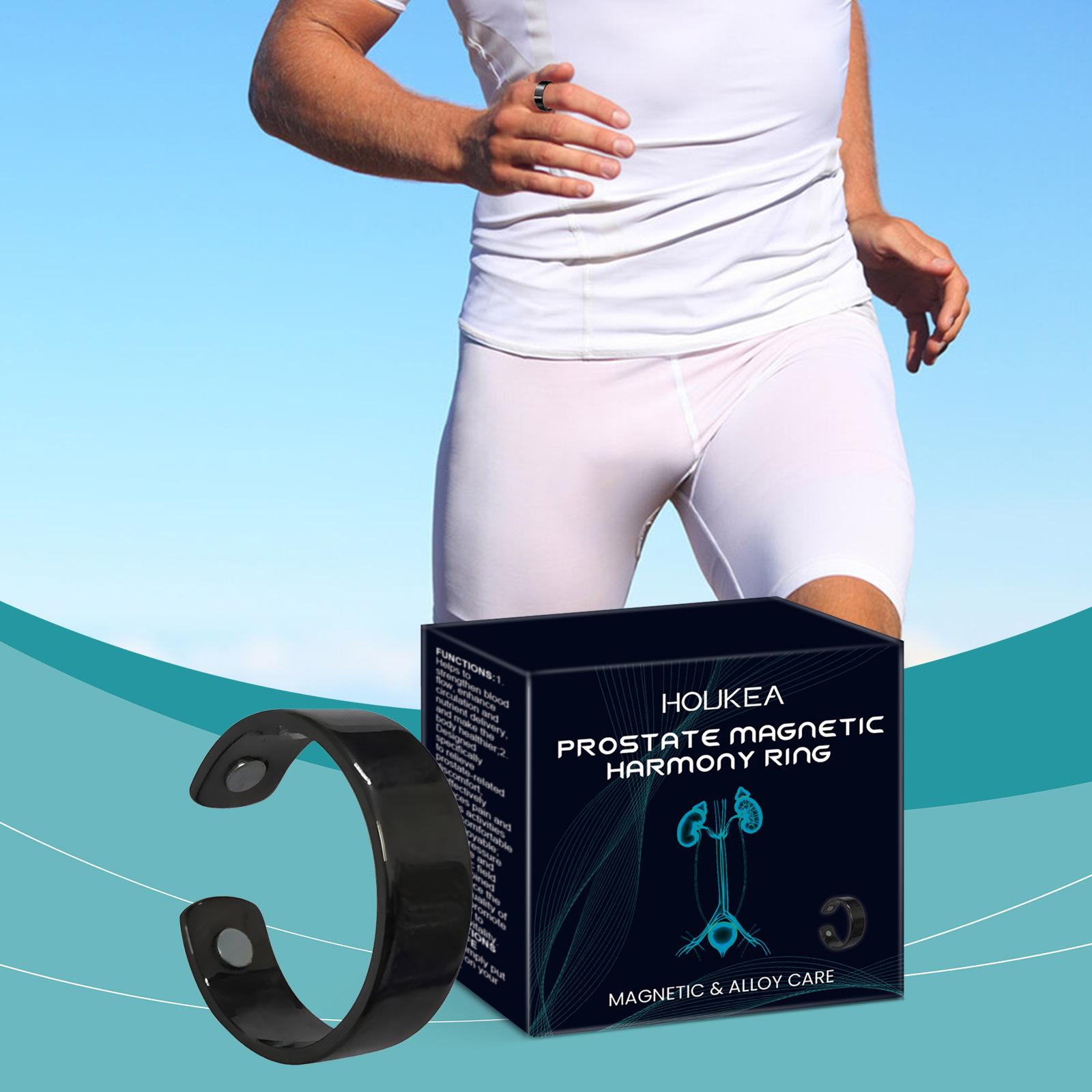 Health Wellness Products - 前立腺リング血液循環を改善なだめる強化機能磁気治療男性のヘルスケア製品ギフト