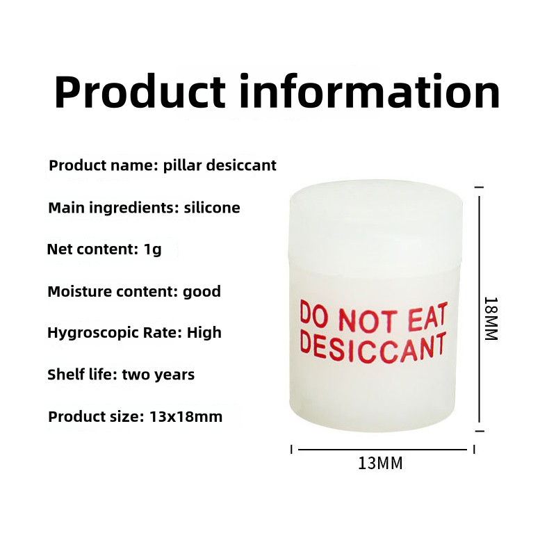 Health Wellness Products - 1 グラムカラム乾燥剤シリカゲルカラムボトル医学防湿ビーズヘルスケア製品食品グレードの円筒乾燥剤