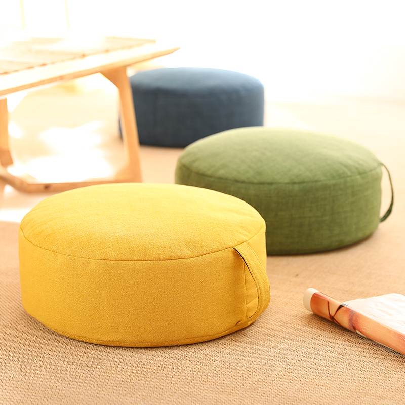 Meditation Cushion Zafu - モダンスタイルフロアマット座布団畳マット座布団瞑想クッションリビングルーム寝室丸型フロアピローウィンドウシート