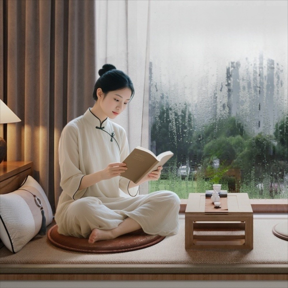 Meditation Cushion Zafu - Zafu 厚い革クッションソフト滑り止めラウンドシッティングシートパッド防水 35/40 センチメートルダイニングチェアパッド瞑想