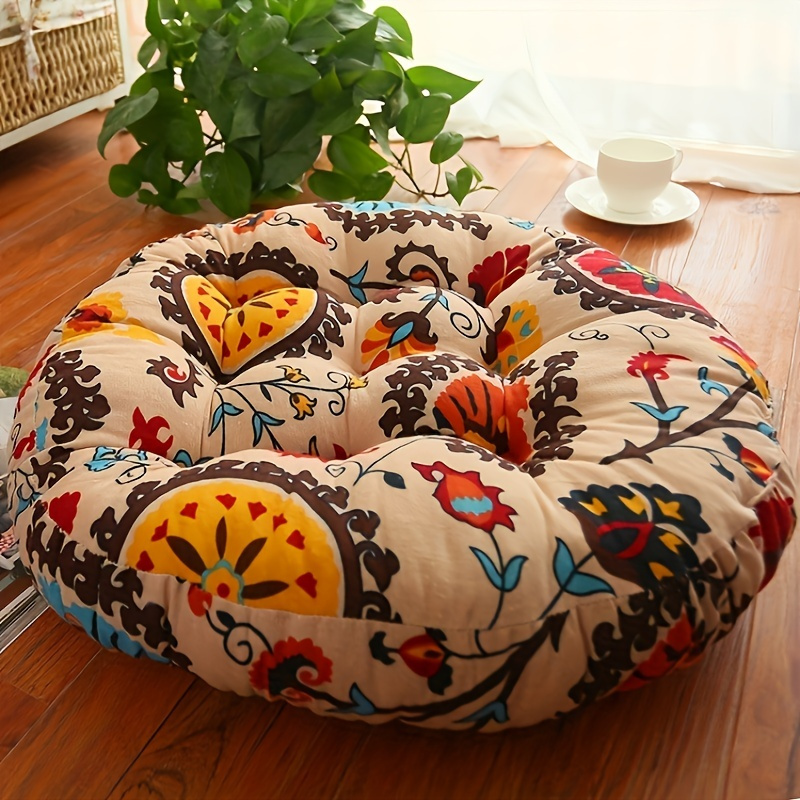 ラウンドフロアクッション枕厚みのある畳ヨガマット瞑想用洗濯機 - Meditation Cushion Zafu のレビューと価格