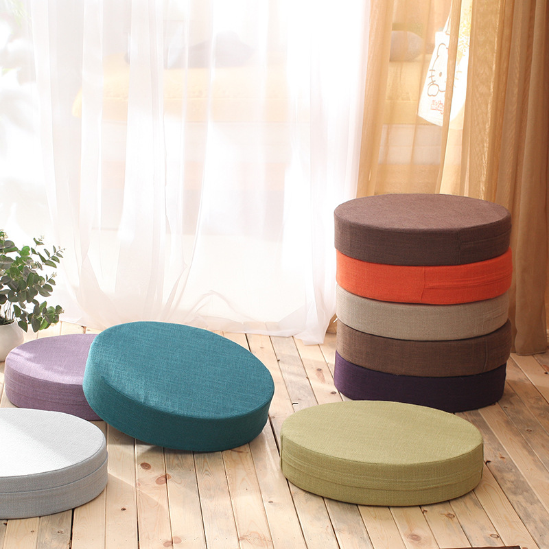 40x6cm リネン畳瞑想クッション 丈夫で耐久性のある丸型 - Meditation Cushion Zafu のレビューと価格