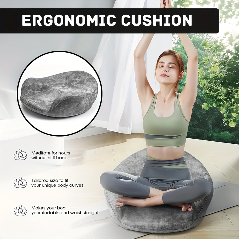 人間工学に基づいたサポートを備えたメモリーフォーム瞑想クッシ - Meditation Cushion Zafu のレビューと価格