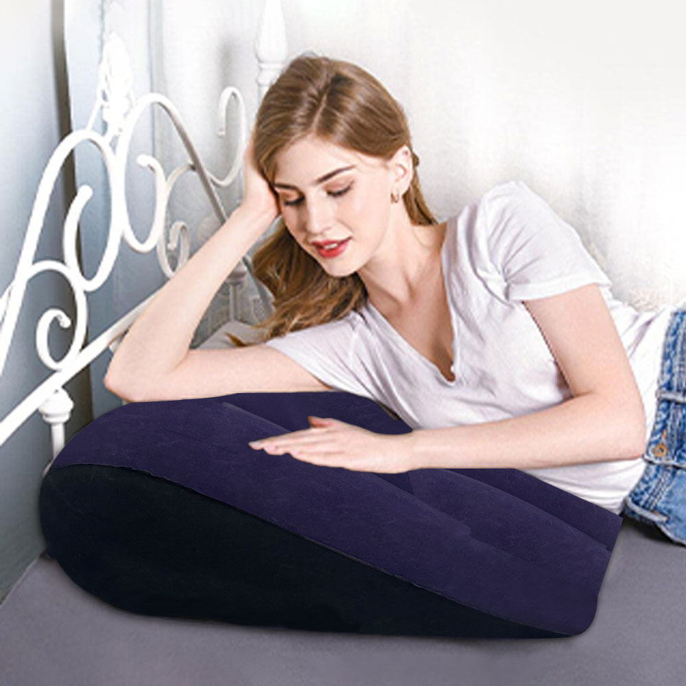 1pc インフレータブル三角枕多目的腰椎脚バックサポート快適 - Meditation Cushion Zafu のレビューと価格