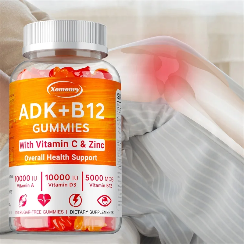 ビタミンD3 K2 + ビタミンB12 グミ - 高濃度食品 - Health Wellness Products のレビューと価格