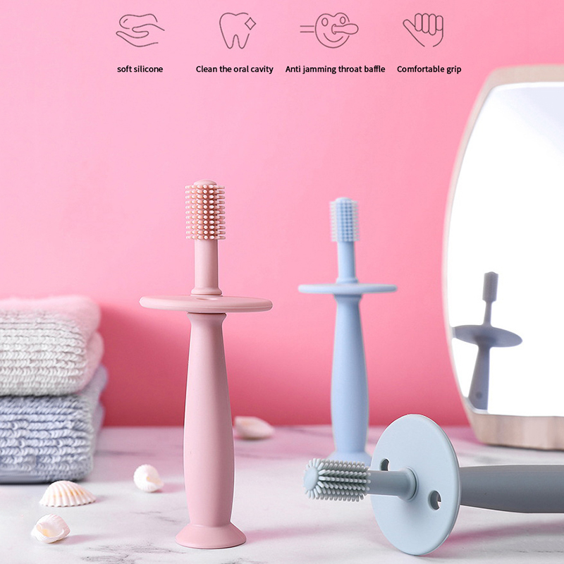 1 個ベビー指歯ブラシソフトシリコーン幼児歯歯クリーンブラシ - Health Wellness Products のレビューと価格